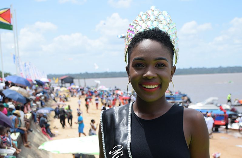 Miss Bartica Regatta 2018, Arian Dahlia Richmond is on a mission to empower young men and women across the country. (DPI Photo)