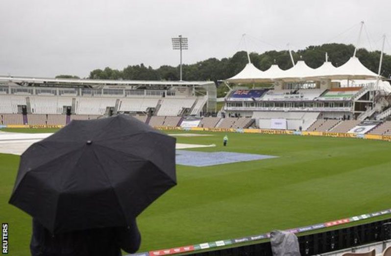 The entire first day of the game was lost to the weather - the same fate befell day four.