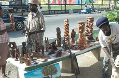 Craftsmen operating on Main Street, Georgetown