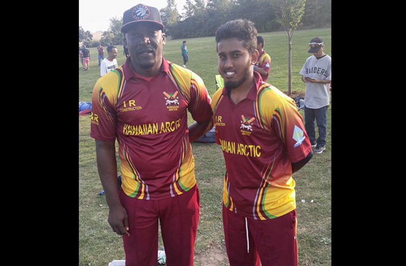 Royston Crandon and Imran Khan after Sunday’s victory