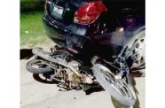 The two motorcyclists collided head-on
