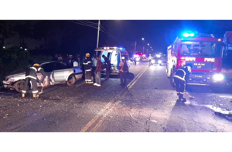 The scene of the accident along Homestretch Avenue (NCN photo)