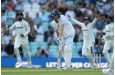 Zak Crawley reacts to being dismissed from the last ball of the day  • ( Getty Images)
