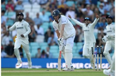 Zak Crawley reacts to being dismissed from the last ball of the day  • ( Getty Images)