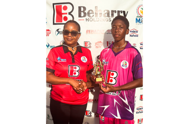 Man of the Match Brandon Grimmond took 5-10 for BEI