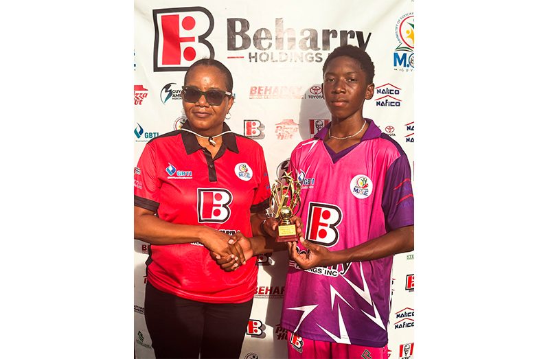 Man of the Match Brandon Grimmond took 5-10 for BEI