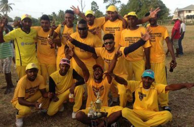 Some of the cricket players from Leguan