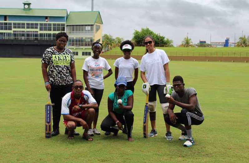 Ackila and a few of her team members after a recent win