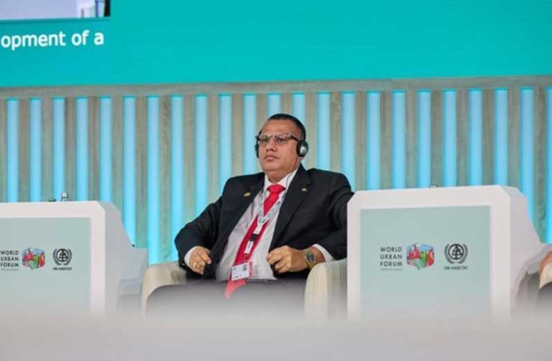 Minister Croal during the panel discussion