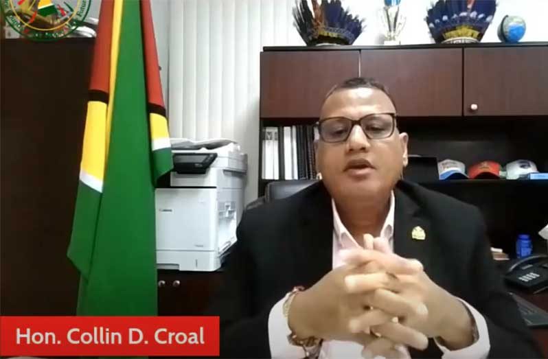 Minister of Housing, Collin Croal, speaks on the Guyana Dialogue