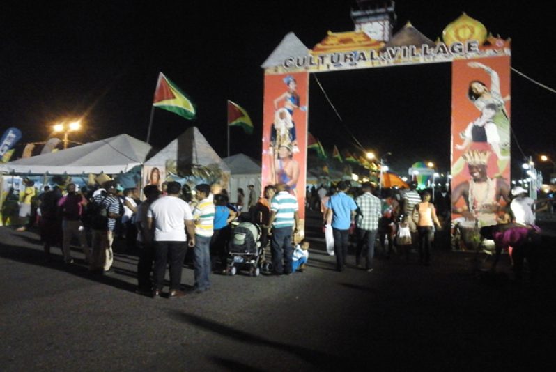 The festive audience as they came in for the ‘Night of Legends’ Concert