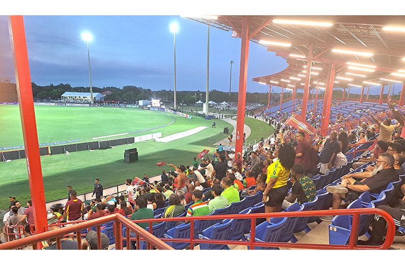 The West Indies had plenty of crowd support in North America on Saturday night (Sean Devers photo)