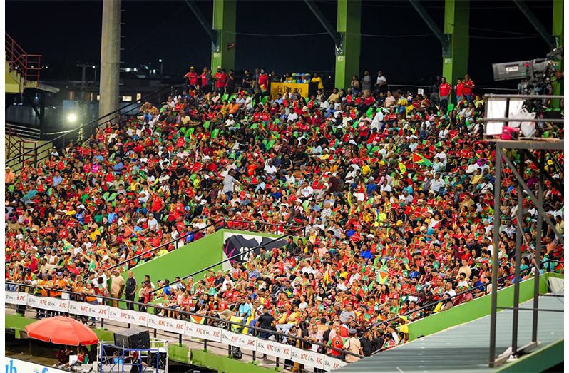 The Caribbean Premier League continues to attract massive crowds in Guyana