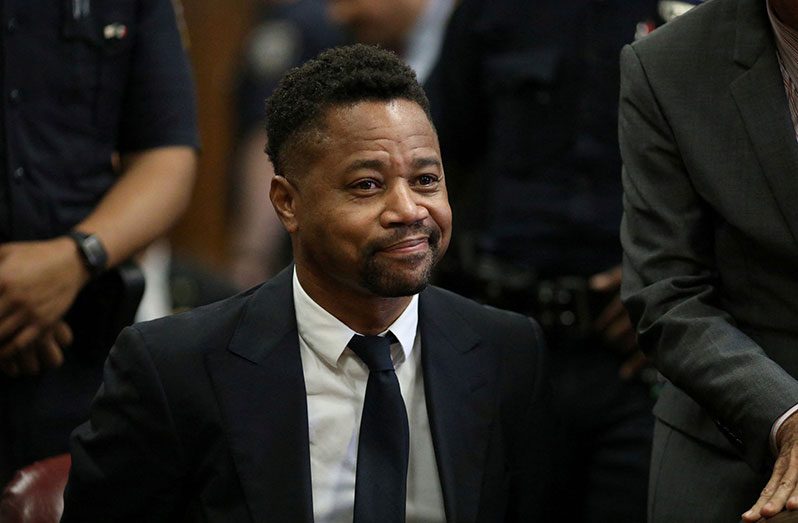 Actor Cuba Gooding Jr. appears for his arraignment in New York State Supreme Court in the Manhattan borough of New York, U.S., October 31, 2019. Alec Tabak/Pool via REUTERS