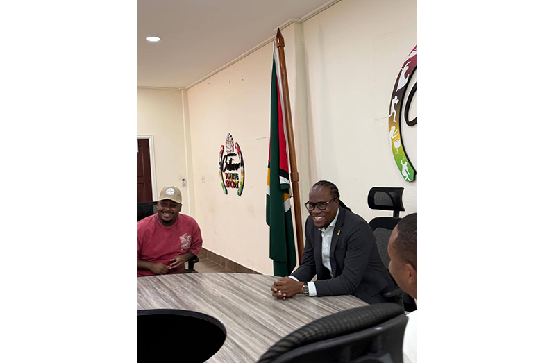 Trinidadian content creator and Caribbean comedy sensation, Jr Lee, paid a courtesy visit to Minister within the Ministry of Culture, Youth and Sport, Steven Jacobs
