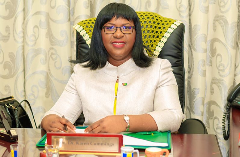Minister within the Ministry of Public Health, Dr. Karen Cummings