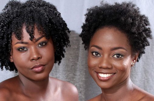 Tamika Henry and Denisha Victor, the coordinators of Culrfest Guyana Natural Hair Expo
