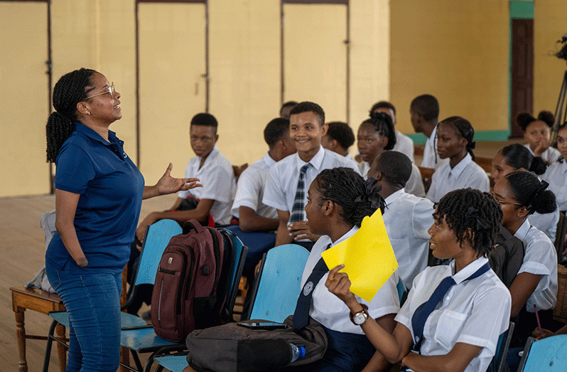 The National Data Management Authority (NDMA), during the month of October, hosted a ‘Cybersecurity Awareness Road Show for Secondary Schools’ providing training sessions for 1,100 students from across the country