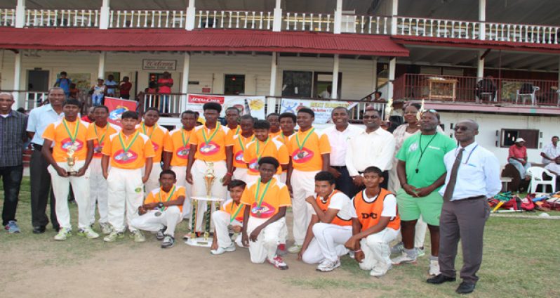 The winning DCC Under-17 team