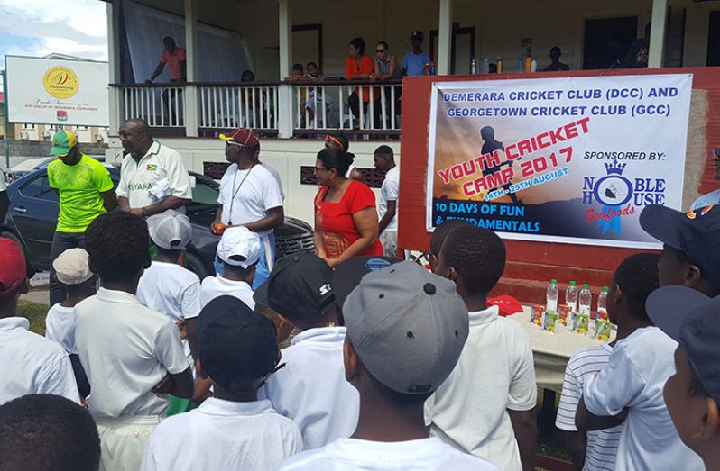 Host Demerara Cricket Club (DCC) in collaboration, with the Georgetown Cricket Club (GCC), yesterday kick-started the annual Cricket Summer Camp.