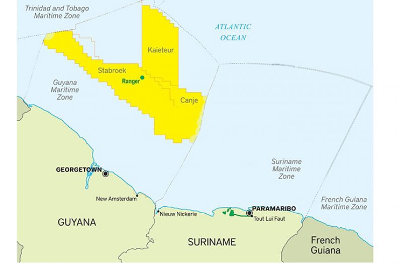 Some of the blocks already awarded offshore Guyana