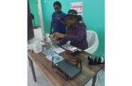 Director General of the Ministry of Health, Dr. Vishwa Mahadeo, assesses the Telemedicine Service in Siparuta