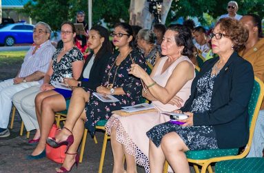 In attendance at Castellani House’s event paying homage to Stephanie Correia, A.A. First Lady Mrs. Sandra Granger, members of the diplomatic corps and other invitees. (Delano Williams photos)