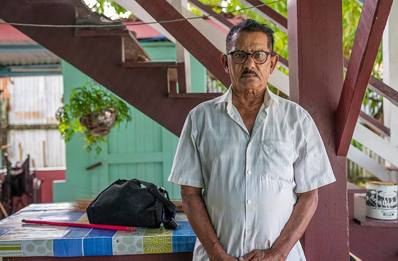 The respected village elder, Rajpaul Baljit (Delano Williams photos)