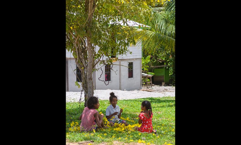 Children at play in Mainstay/Whyaka Village