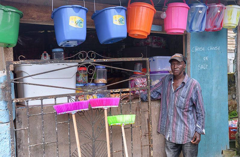Trevor Cumberbatch at the family-owned store (Delano Williams photos)