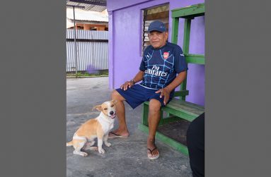 Rickford Allicock and his dog, Stoby (Delano Williams photos)
