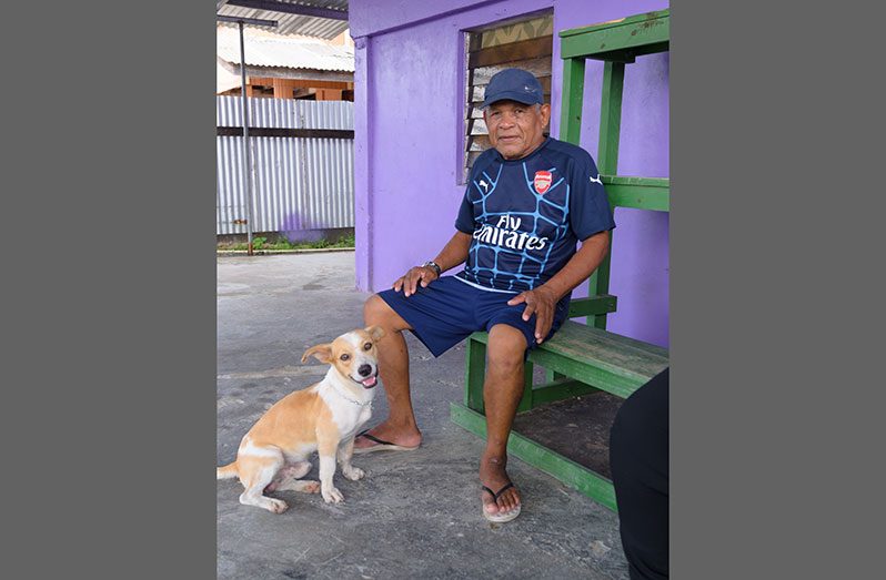 Rickford Allicock and his dog, Stoby (Delano Williams photos)