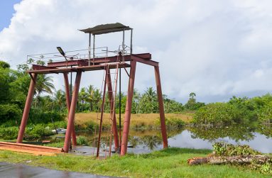 The sluice in the village
