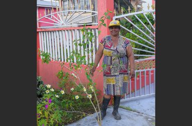Seerajie at her home in Salem Village (Delano Williams photos)