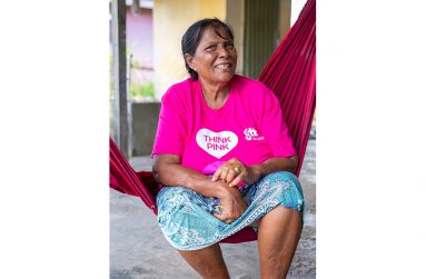 Biptree Nazeer in her hammock (Delano Williams photos)