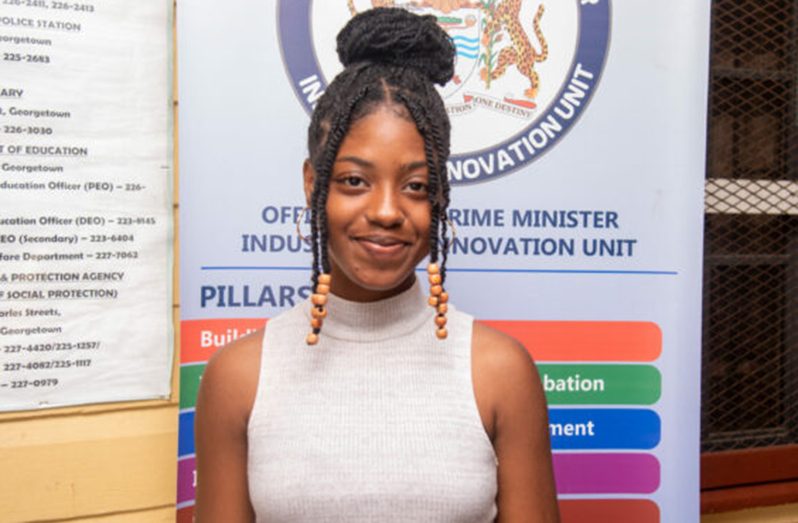 Divine Williams, a participant of the ICT summer camp (DPI photo)