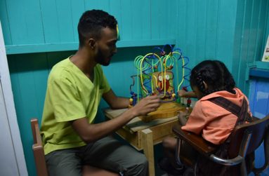 Calvin Lawrie while he was working at the Ptolemy Reid Rehabilitation Centre, he has recently been transferred to the GPHC.