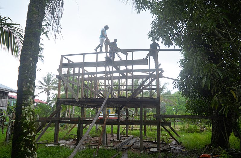 Romona Spellingburg’s house being built