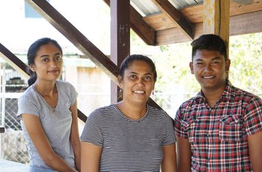 Sabita Rambhajue and her children