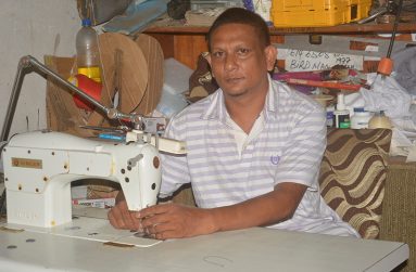 Roy Narain in his workshop