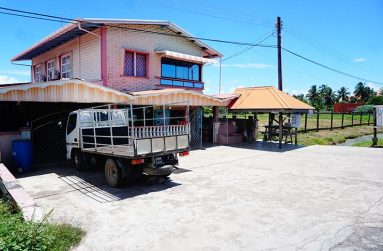 Jailall Samaroo’s house and business place at Corriverton (Carl Croker photos)