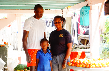 Andrew and Yvette Semple with their grandson (Carl Croker photos)||Yvette Semple and her grandson