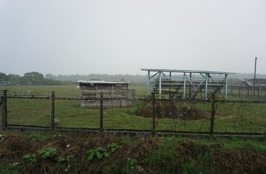 The sports ground and pavilion at No 72 Hong Kong Village
