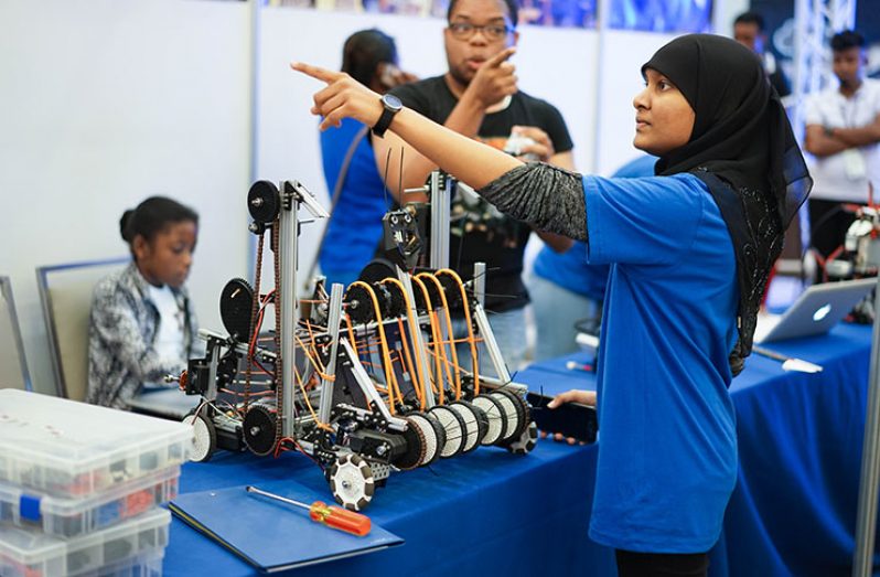 Young people explore Science, Technology, Engineering, and Mathematics (STEM). 