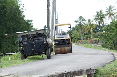 The recently paved Old Road, Nismes (Carl Croker photo)