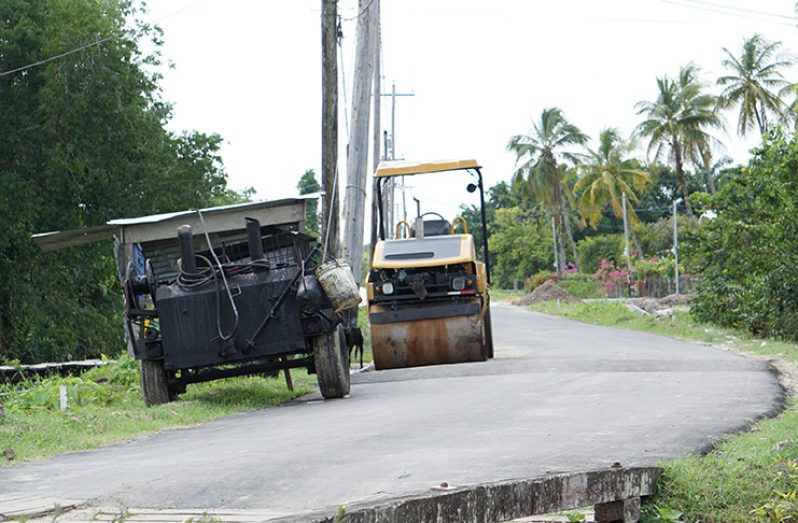 The recently paved Old Road, Nismes (Carl Croker photo)