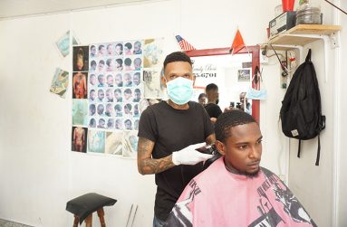 A glimpse at haircutting in the VIP Barbershop at Vreed-en-Hoop (Carl Croker photos)