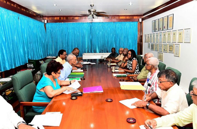 President David Granger on Saturday morning met with executive members of the Working People’s Alliance (WPA).