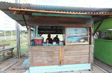 Bibi Selena at her roadside stand (Carl Croker photos )