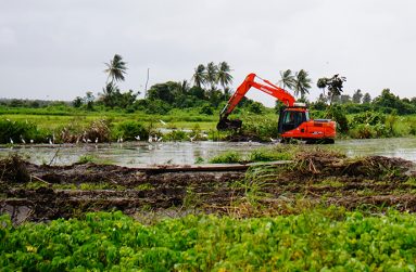 Excavation works being done in the village (Carl Croker photos)